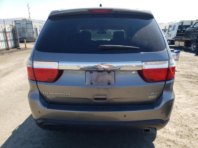 1C4RDJDG5CC110764 - 2012 DODGE DURANGO CREW GRAY photo 6