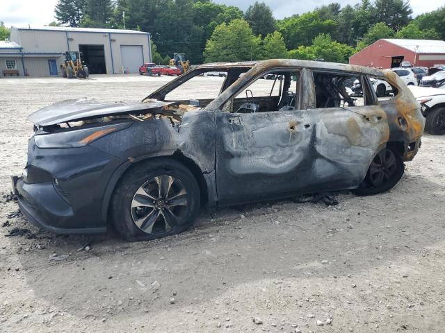5TDGZRBH5NS590082 - 2022 TOYOTA HIGHLANDER XLE CHARCOAL photo 1