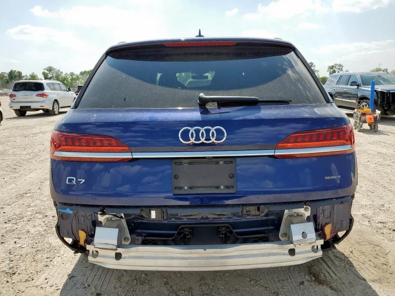 WA1VXAF71MD014185 - 2021 AUDI Q7 PRESTIGE BLUE photo 6