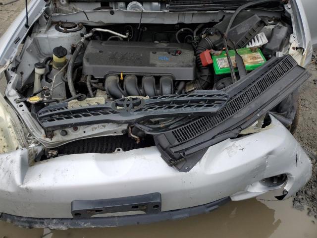 2T1KR32E35C406876 - 2005 TOYOTA COROLLA MA XR SILVER photo 11