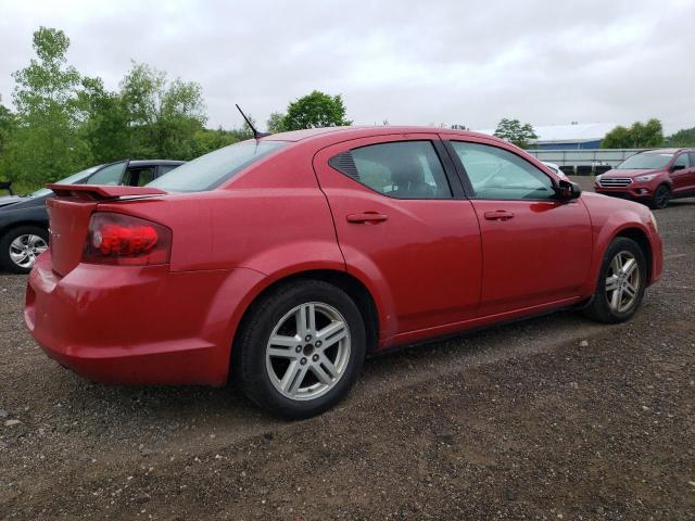 1C3CDZAG5EN235770 - 2014 DODGE AVENGER SE RED photo 3