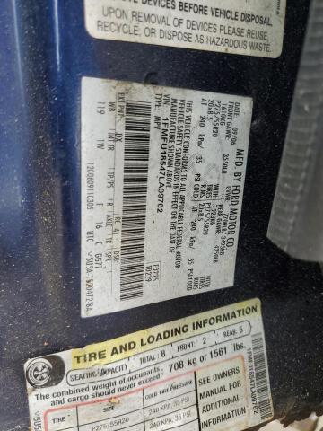 1FMFU18547LA09762 - 2007 FORD EXPEDITION EDDIE BAUER BLUE photo 13