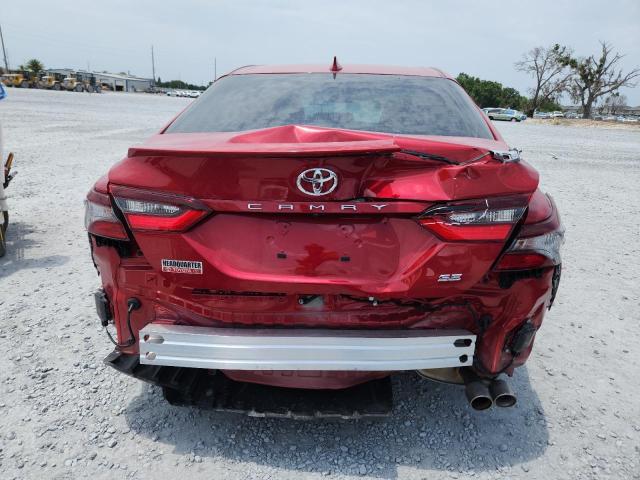 4T1T11AK4RU260967 - 2024 TOYOTA CAMRY SE NIGHT SHADE RED photo 6