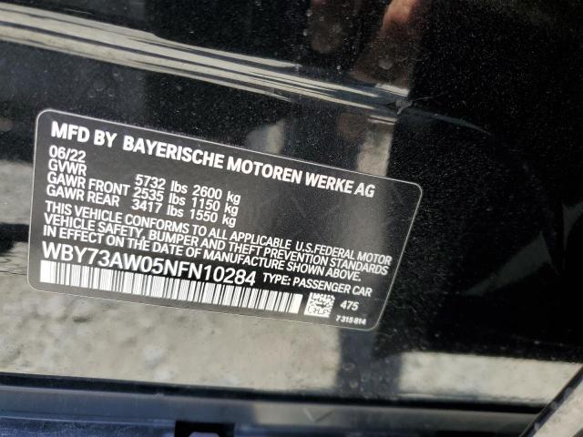 WBY73AW05NFN10284 - 2022 BMW I4 EDRIVE 40 BLACK photo 13