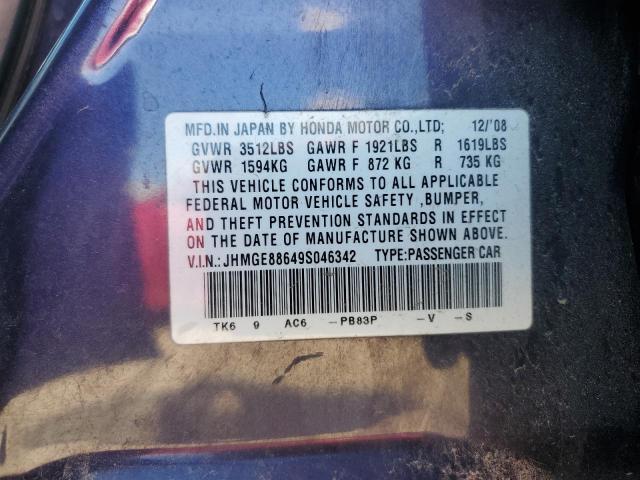 JHMGE88649S046342 - 2009 HONDA FIT SPORT 紫色 照片 13