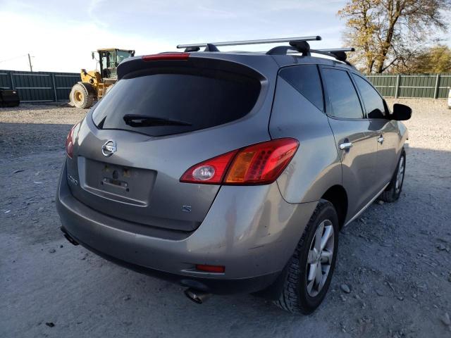 JN8AZ18U89W031194 - 2009 NISSAN MURANO S TAN photo 4