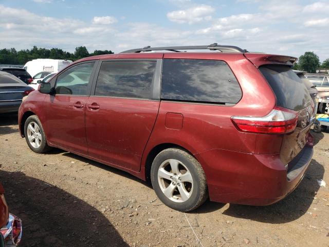 5TDKZ3DC8HS784800 - 2017 TOYOTA SIENNA LE BURGUNDY photo 2