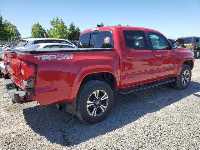 3TMCZ5ANXKM199021 - 2019 TOYOTA TACOMA DOUBLE CAB RED photo 3