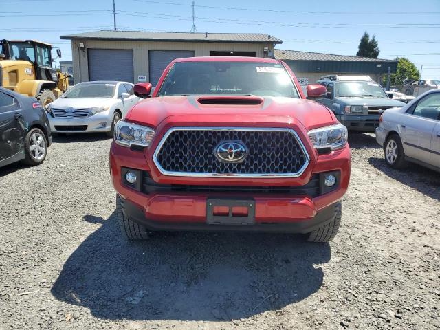 3TMCZ5ANXKM199021 - 2019 TOYOTA TACOMA DOUBLE CAB RED photo 5