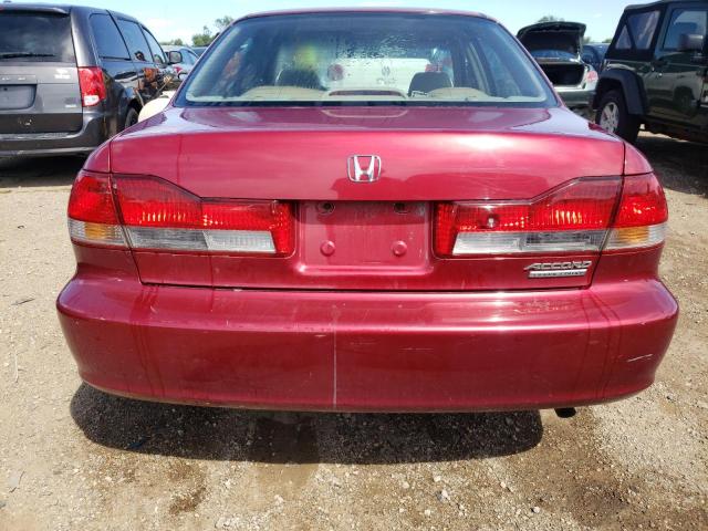 1HGCG56722A039262 - 2002 HONDA ACCORD SE BURGUNDY photo 6