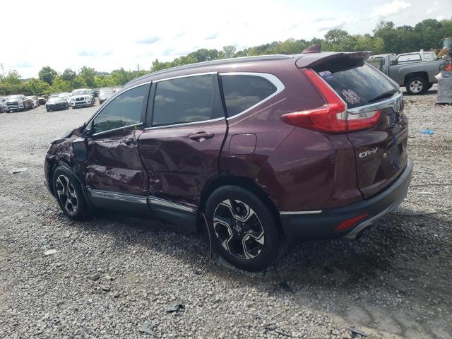 5J6RW1H96HL007215 - 2017 HONDA CR-V TOURING BURGUNDY photo 2