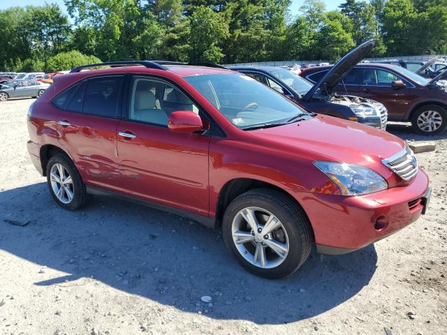 JTJHW31U682070586 - 2008 LEXUS RX 400H RED photo 4