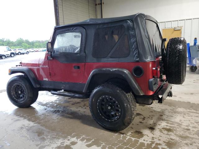 1J4FY29P3XP457587 - 1999 JEEP WRANGLER / SE RED photo 2