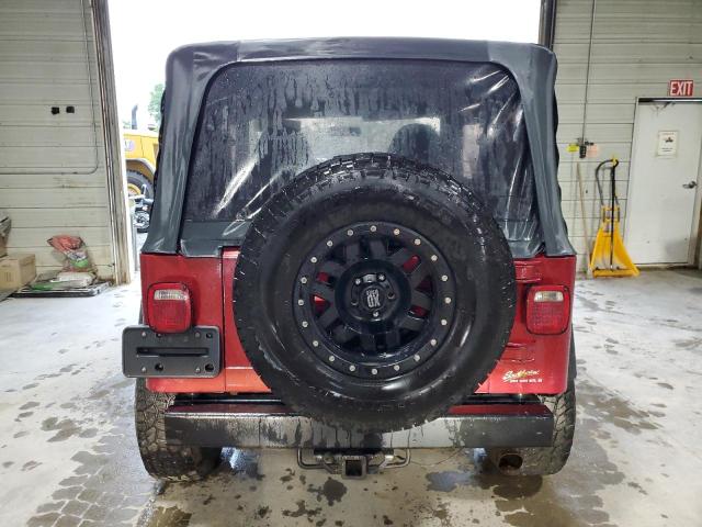 1J4FY29P3XP457587 - 1999 JEEP WRANGLER / SE RED photo 6