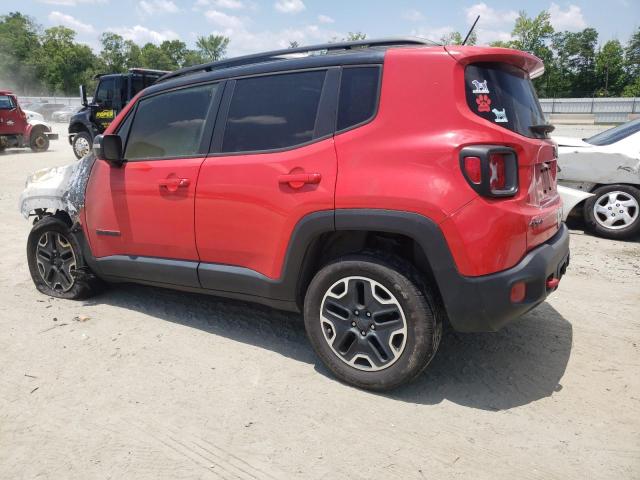 ZACCJBCT7GPD74461 - 2016 JEEP RENEGADE TRAILHAWK RED photo 2