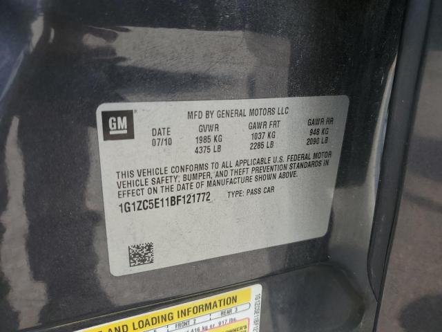 1G1ZC5E11BF121772 - 2011 CHEVROLET MALIBU 1LT 石墨色 照片 12