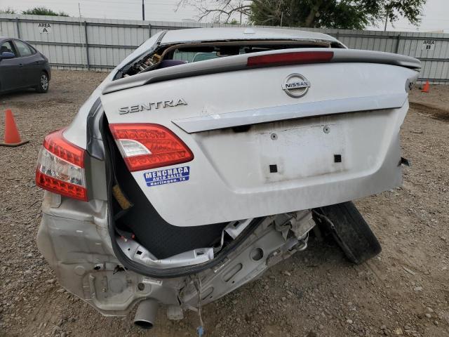 3N1AB7AP7DL666884 - 2013 NISSAN SENTRA S SILVER photo 6