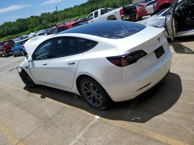 5YJ3E1EA4MF929654 - 2021 TESLA MODEL 3 WHITE photo 2