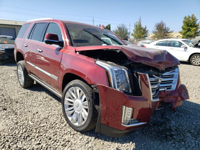 1GYS4DKJ6JR188394 - 2018 CADILLAC ESCALADE PLATINUM RED photo 1