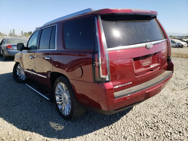 1GYS4DKJ6JR188394 - 2018 CADILLAC ESCALADE PLATINUM RED photo 3