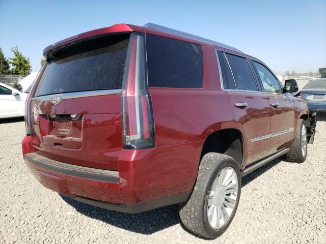 1GYS4DKJ6JR188394 - 2018 CADILLAC ESCALADE PLATINUM RED photo 4