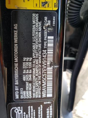 WBAVM5C57EVV91434 - 2014 BMW X1 XDRIVE35I BLACK photo 12