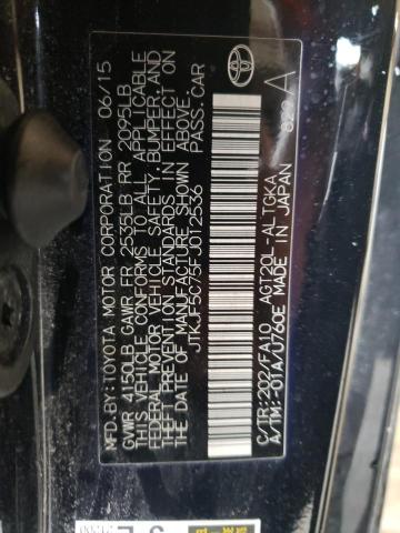 JTKJF5C75FJ012536 - 2015 TOYOTA SCION TC 黑色 照片 13