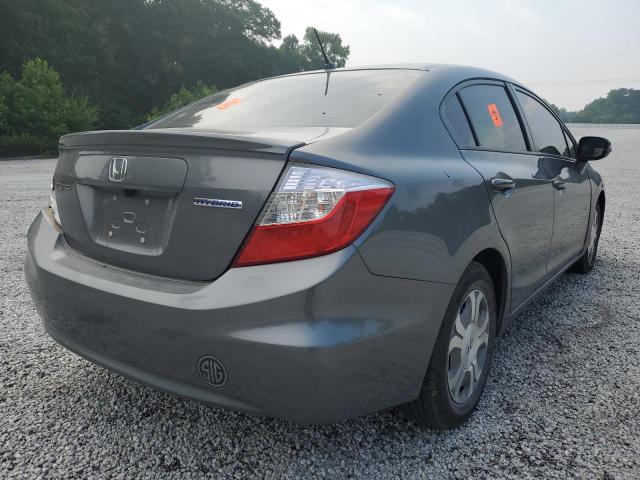 JHMFB4F30CS001668 - 2012 HONDA CIVIC HYBRID L GRAY photo 3