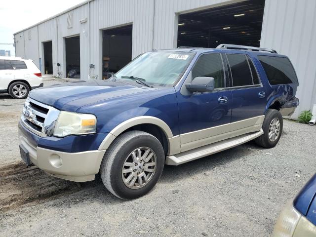 1FMJK1H58AEA38435 - 2010 FORD EXPEDITION EL EDDIE BAUER BLUE photo 1