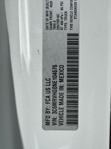 3C6MRVHG0NE104676 - 2022 RAM PROMASTER 3500 HIGH 白色 照片 12