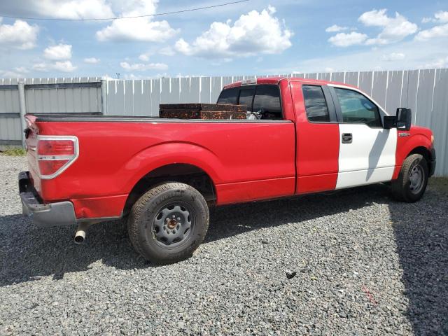 1FTVX1CF0DKF11662 - 2013 FORD F150 SUPER CAB RED photo 3