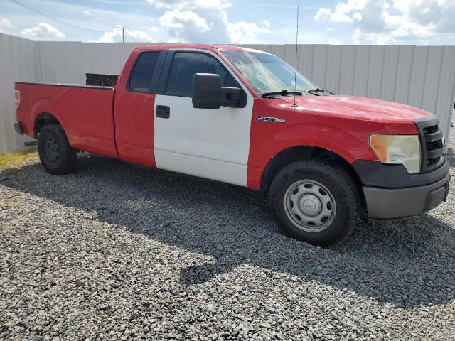 1FTVX1CF0DKF11662 - 2013 FORD F150 SUPER CAB RED photo 4