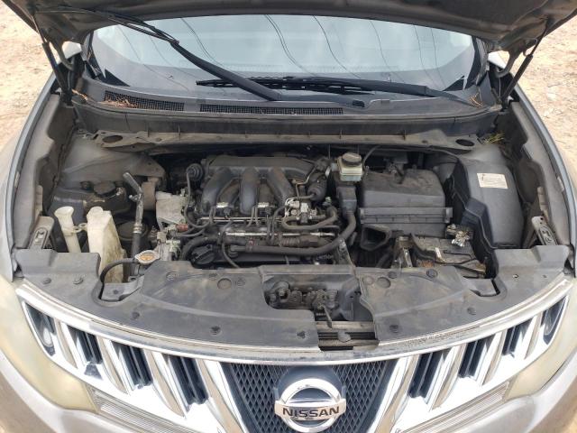 JN8AZ18U89W002858 - 2009 NISSAN MURANO S SILVER photo 11