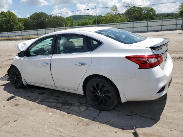 3N1AB7AP6JY327953 - 2018 NISSAN SENTRA S WHITE photo 2