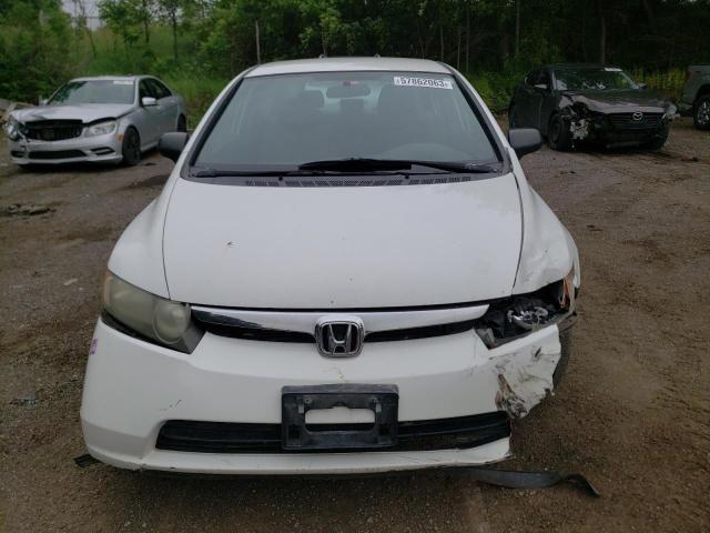 2HGFA16478H117882 - 2008 HONDA CIVIC DX-G WHITE photo 5