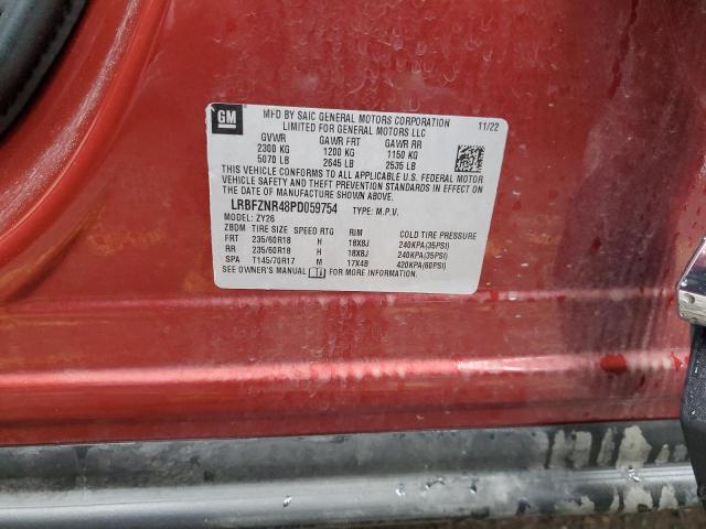 LRBFZNR48PD059754 - 2023 BUICK ENVISION ESSENCE أحمر صورة 13