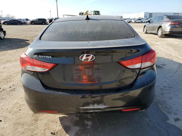 KMHDH4AE6CU339706 - 2012 HYUNDAI ELANTRA GLS BLACK photo 6