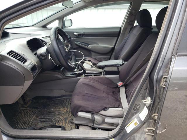 2HGFA1F55BH537981 - 2011 HONDA CIVIC LX GRAY photo 7