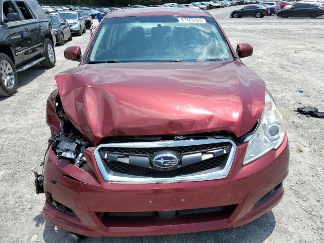 4S3BMBJ62C3006574 - 2012 SUBARU LEGACY 2.5I LIMITED MAROON photo 5