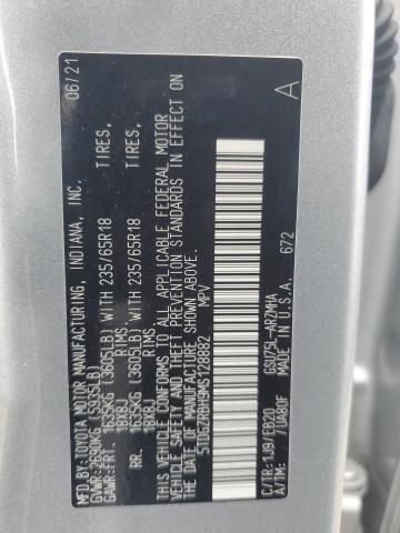 5TDGZRBH9MS128882 - 2021 TOYOTA HIGHLANDER XLE SILVER photo 13