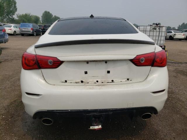 JN1BV7ARXEM682405 - 2014 INFINITI Q50 BASE WHITE photo 6