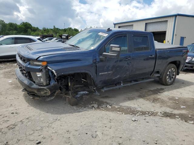 2GC4YME73N1226102 - 2022 CHEVROLET SILVERADO K2500 CUSTOM BLUE photo 1