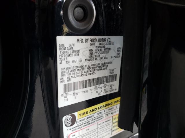 5LMJJ2H55BEJ08965 - 2011 LINCOLN NAVIGATOR 黑色 照片 12