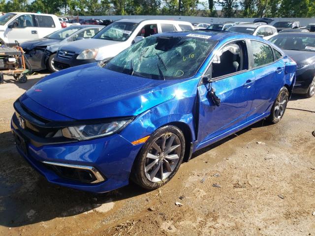 19XFC1F78LE022917 - 2020 HONDA CIVIC EXL ლურჯი ფოტო 1
