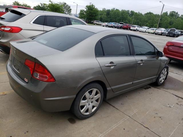 2HGFA16517H315347 - 2007 HONDA CIVIC LX GRAY photo 3