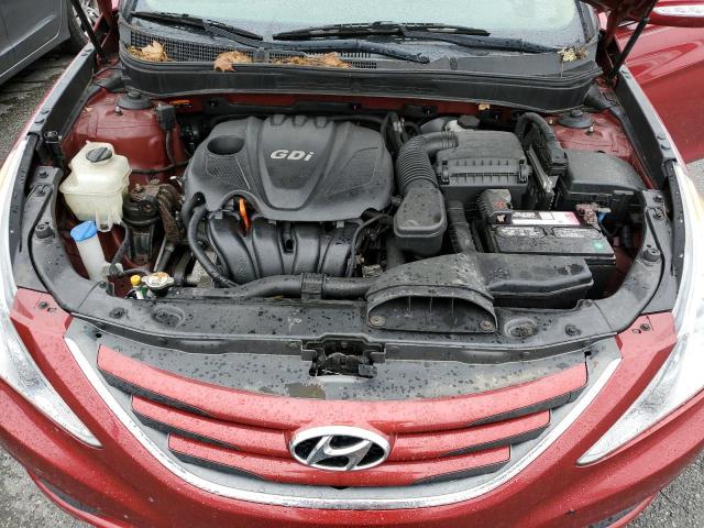 5NPEB4AC9EH869903 - 2014 HYUNDAI SONATA GLS RED photo 11