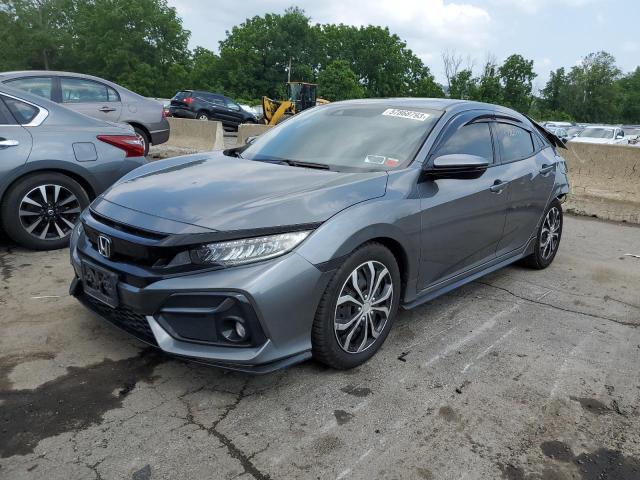 SHHFK7H94MU401492 - 2021 HONDA CIVIC SPORT TOURING GRAY photo 1