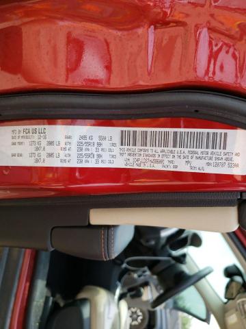 1C4PJLDS7HW596001 - 2017 JEEP CHEROKEE LIMITED RED photo 12