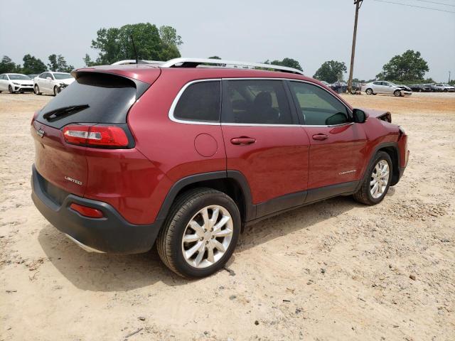 1C4PJLDS7HW596001 - 2017 JEEP CHEROKEE LIMITED RED photo 3