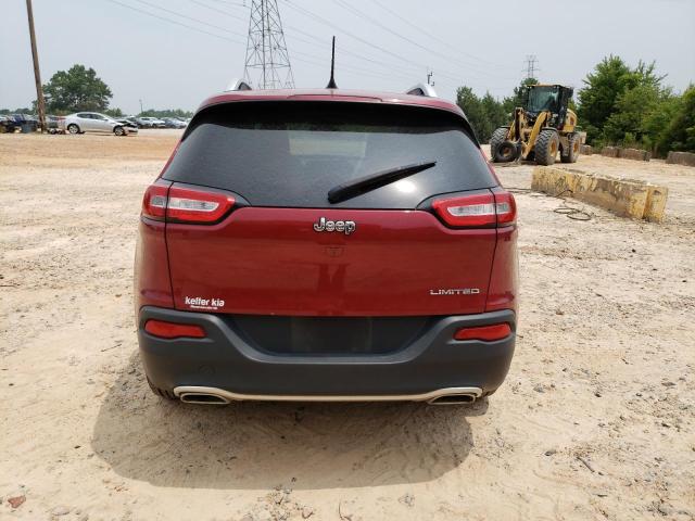 1C4PJLDS7HW596001 - 2017 JEEP CHEROKEE LIMITED RED photo 6